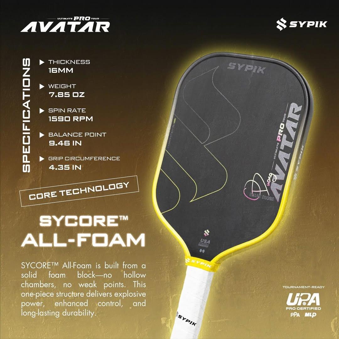 SYPIK AVATAR PRO TOUR 16MM (Pickle Ball Paddle)